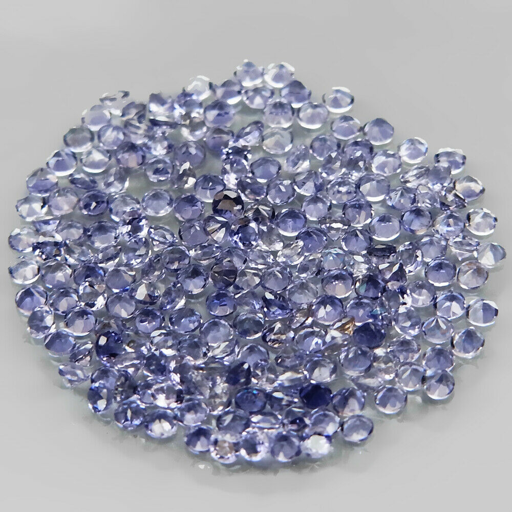 Round Diamond Cut 1.5 Mm.ravishing Color! Natural Violet Iolite 200pcs/2.84ct.