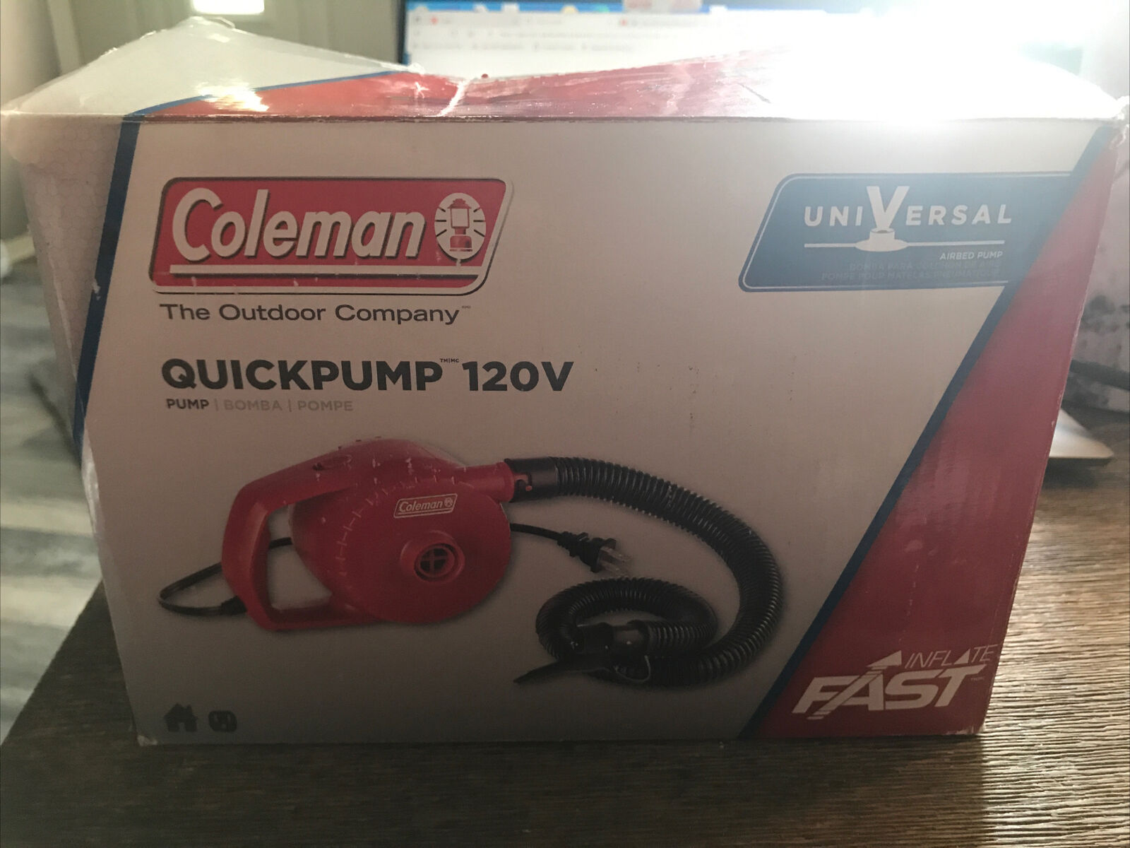 Coleman Universal Quickpump 120v , Inflate & Deflate Fast