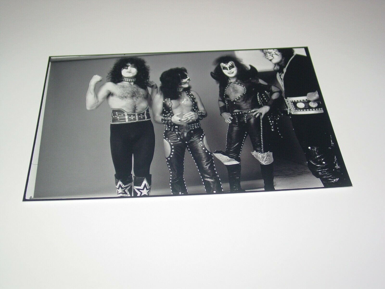 Kiss 8x12 Photo Paul Ace Gene Peter Hotter Than Hell Album Cover  1974 #7