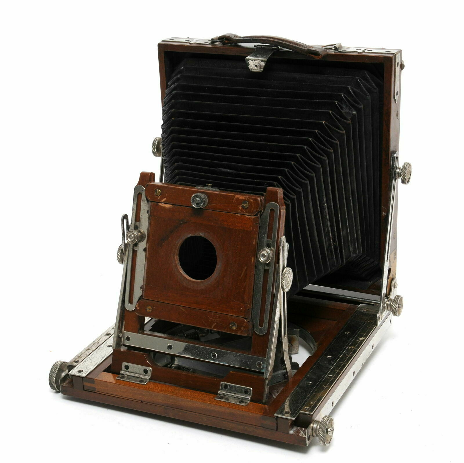 R. Konishi Vintage Old Wood Folding Camera