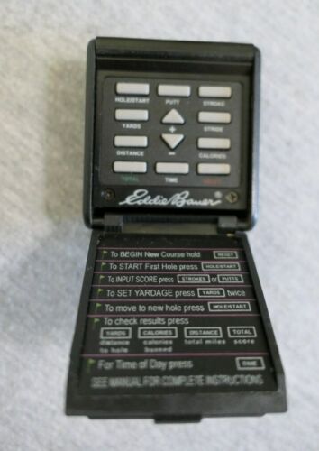 Eddie Bauer Golf Electronic Battery Time Putt Stroke Yards Calories Score Keeper