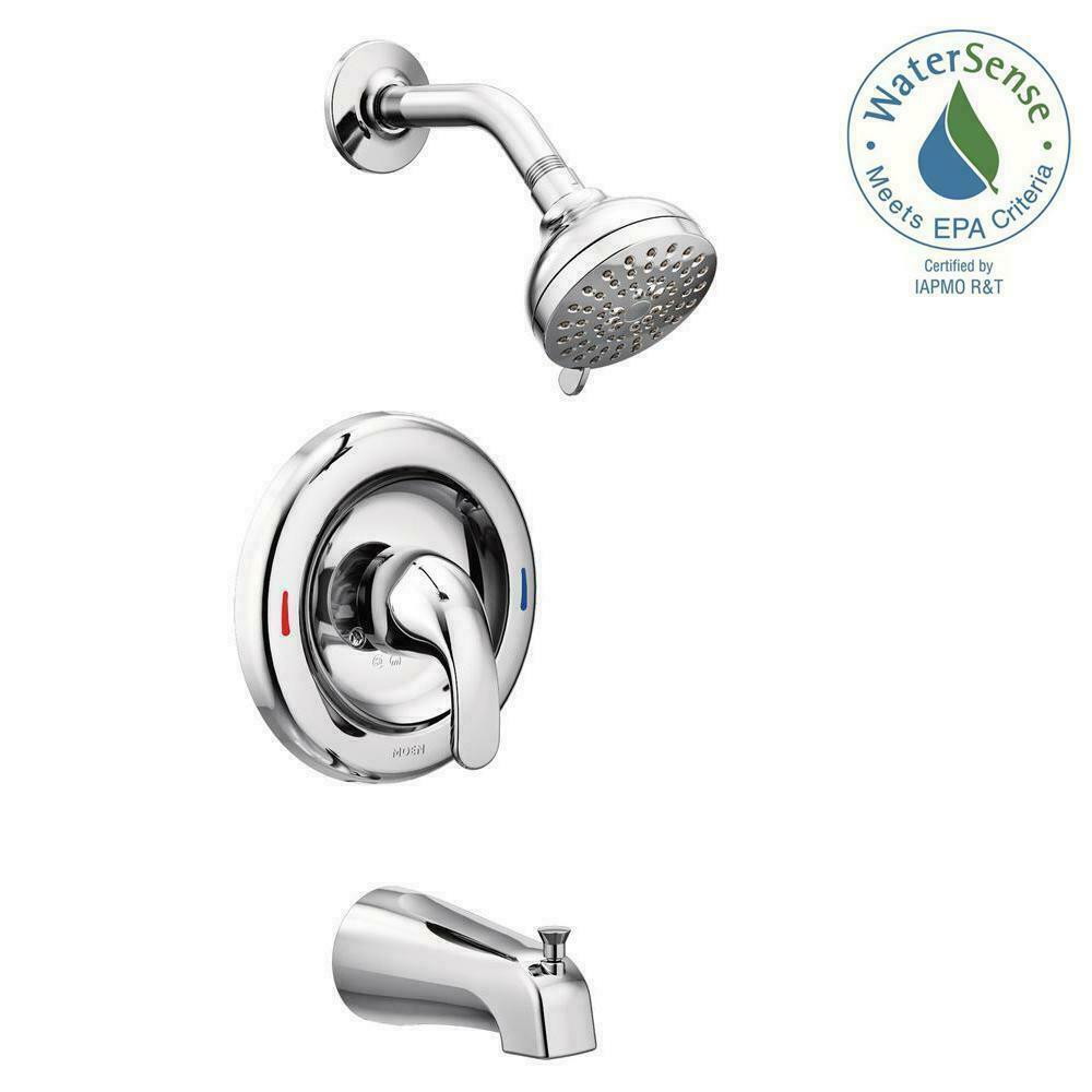 Adler Single-handle 4-spray Tub And Shower Faucet With Valve In Chrome Valve Inc
