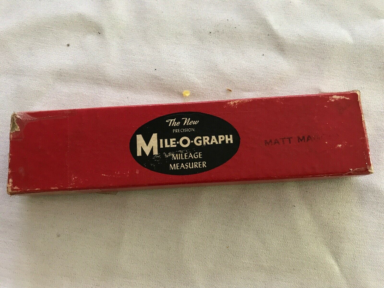 1950's "mile-o-graph" Mileage Measure Original Box, Made In Usa Nyc