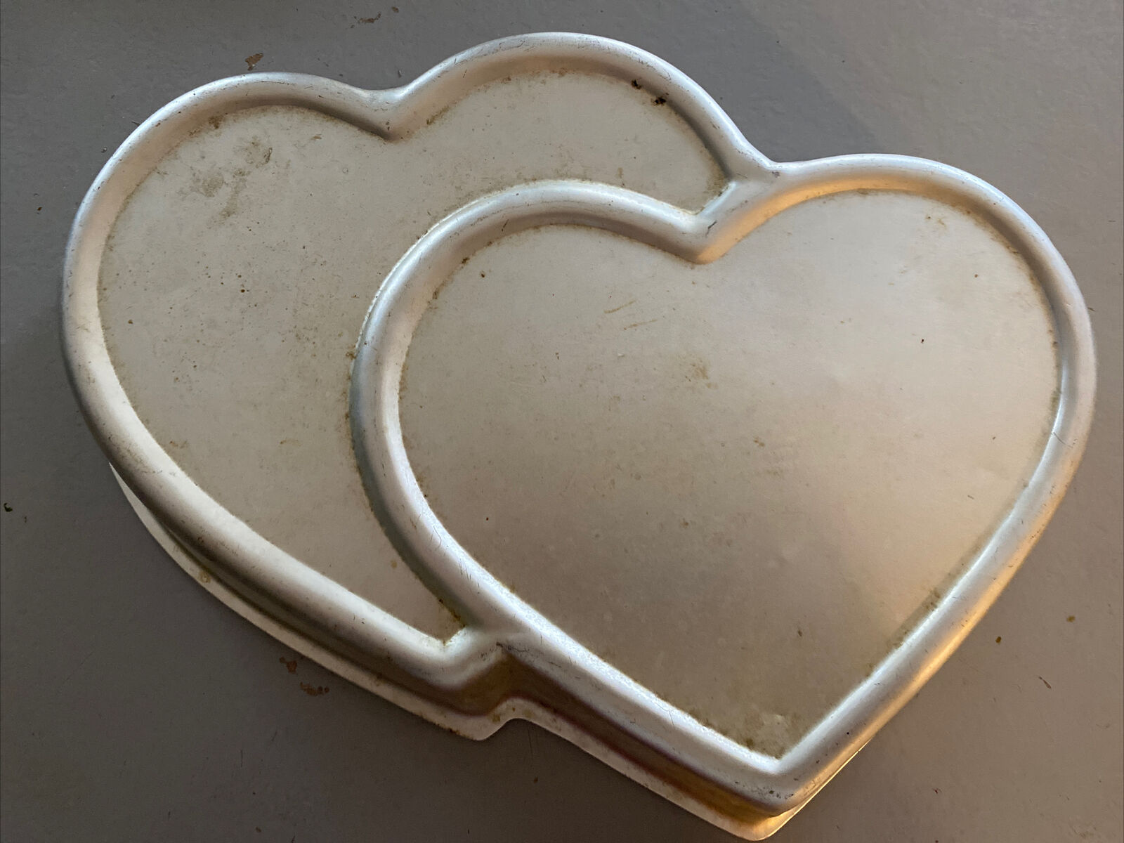 Vintage 1979 Wilton #502-1522  Fancifill Double Heart Cake Pan Valentine's Day!