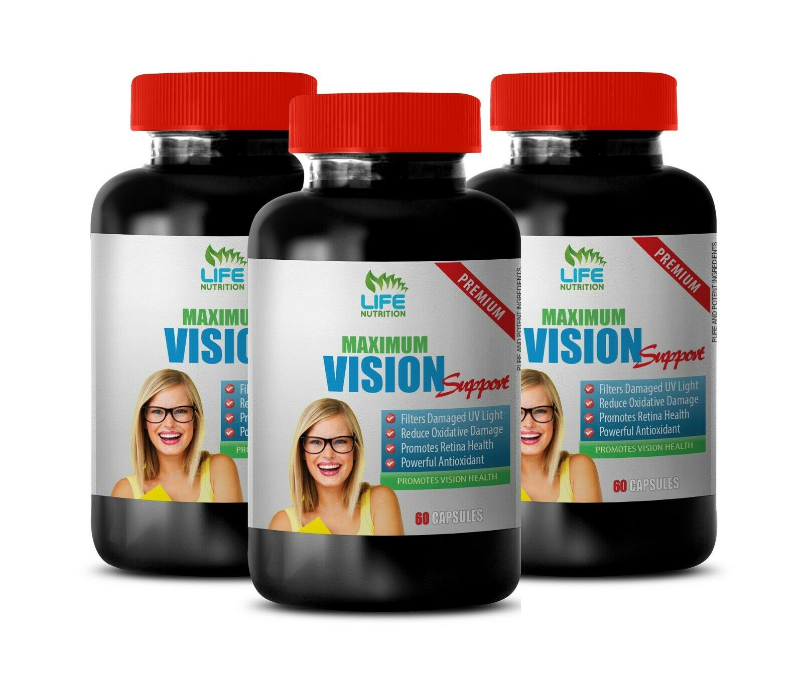 Brain Booster Supplements - Max Eye Vision Health - Lutein Capsules 3b