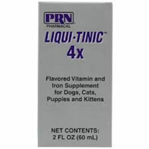 Liqui-tinic 4x Vitamin & Iron Supplement For Dogs & Cats, 2 Oz