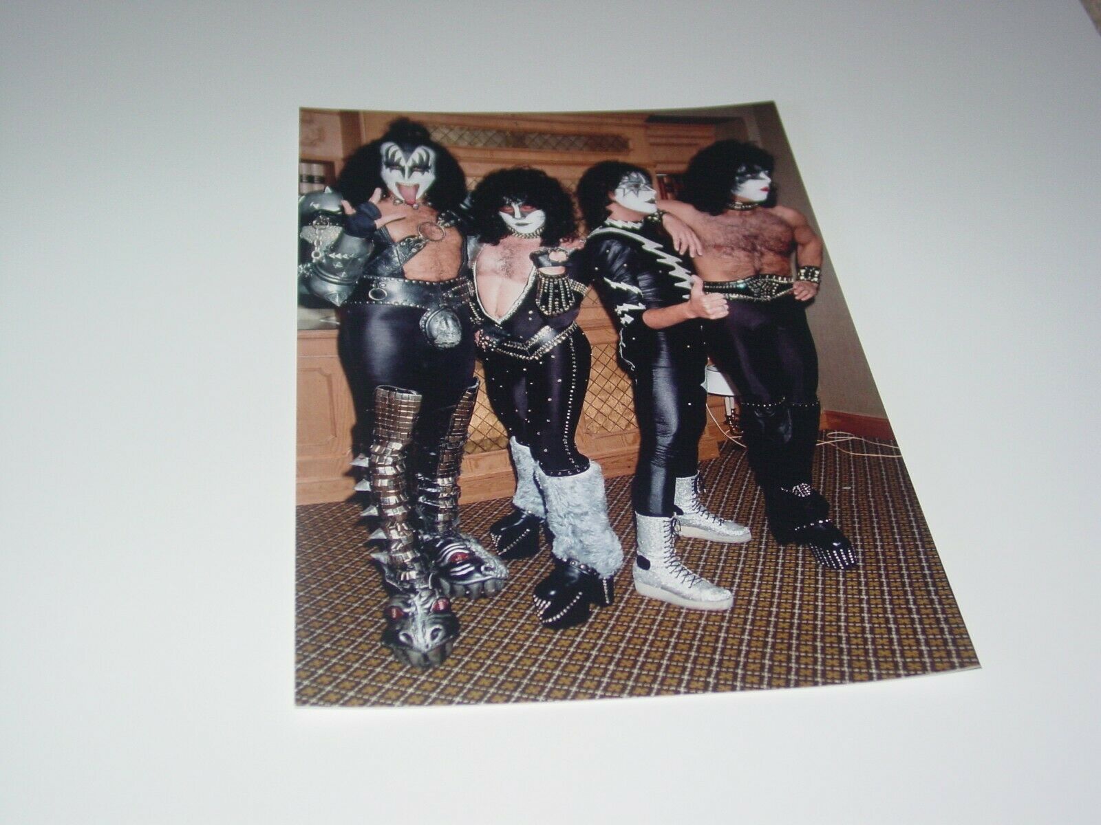 Kiss 8x12 Photo Paul Gene Eric Ace Creatures Of The Night Promo Tour 1982 #8