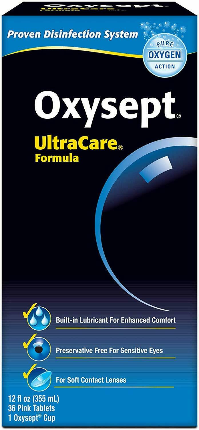 Oxysept Ultracare Soft Lens Disinfection System 12 Ounce 36 Tabs