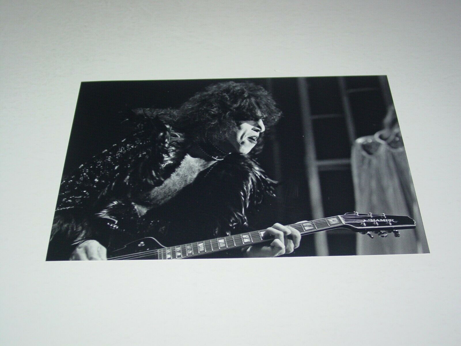 Kiss 8x12 Photo Paul Stanley Live Concert Unmasked Album Tour 1980 Europe #2