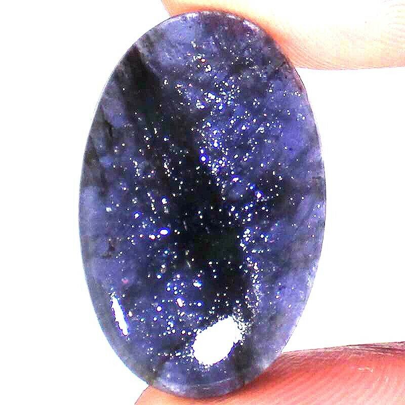 Iolite Sunstone 23.80 Cts 100% Natural Oval Cabochon 20x30x5 Mm Loose Gemstone