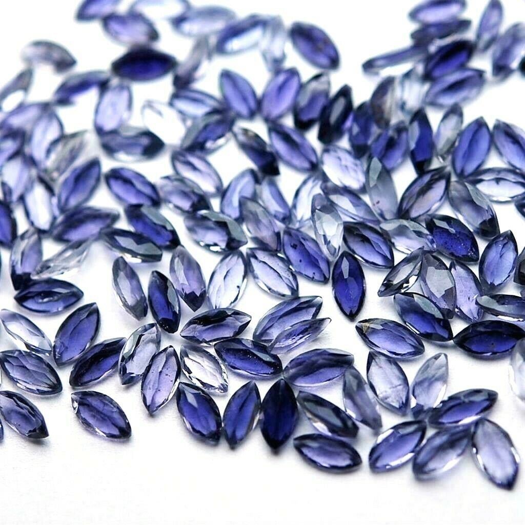 Wholesale Lot Of 10x5mm Marquise Cut Natural Iolite Loose Calibrated Gemstone