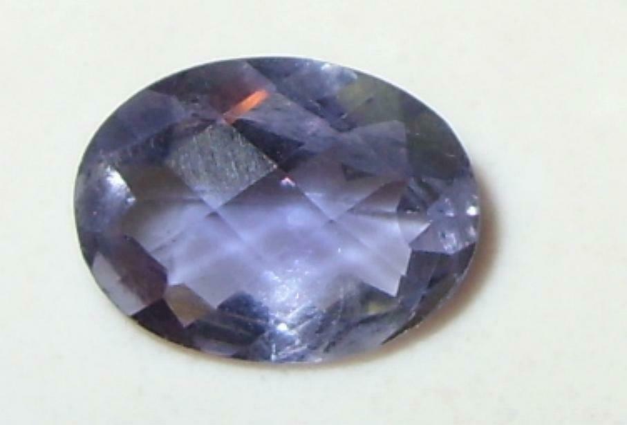 .89ct Beautiful Natural Blue Purple Zambian Iolite Checker Oval 8x6mm Wow *$1nr*