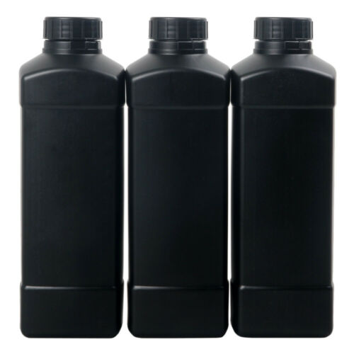 3x Darkroom 1l Chemical Developer Storage Bottles Plastic Film Photo Processing