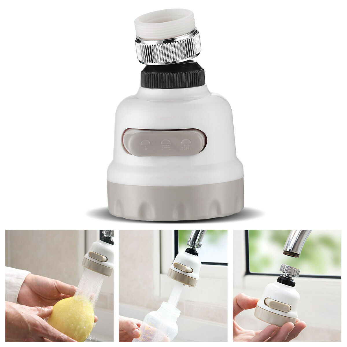 8kitchen Tap Head Water-saving Faucet Filter Extender Sprayer Sink Spray Aerator