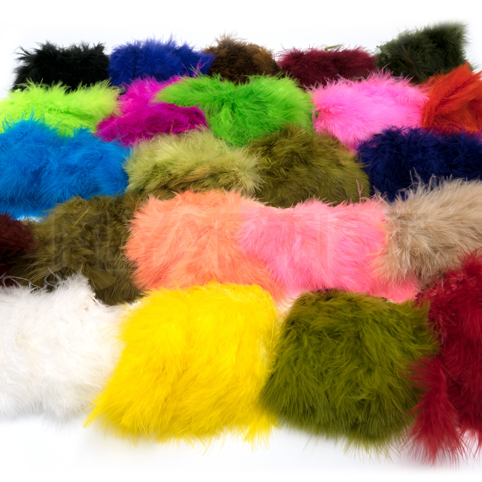 Wooly Bugger Marabou - Strung Fly Tying & Jig Feathers Hareline 24+ Colors New!