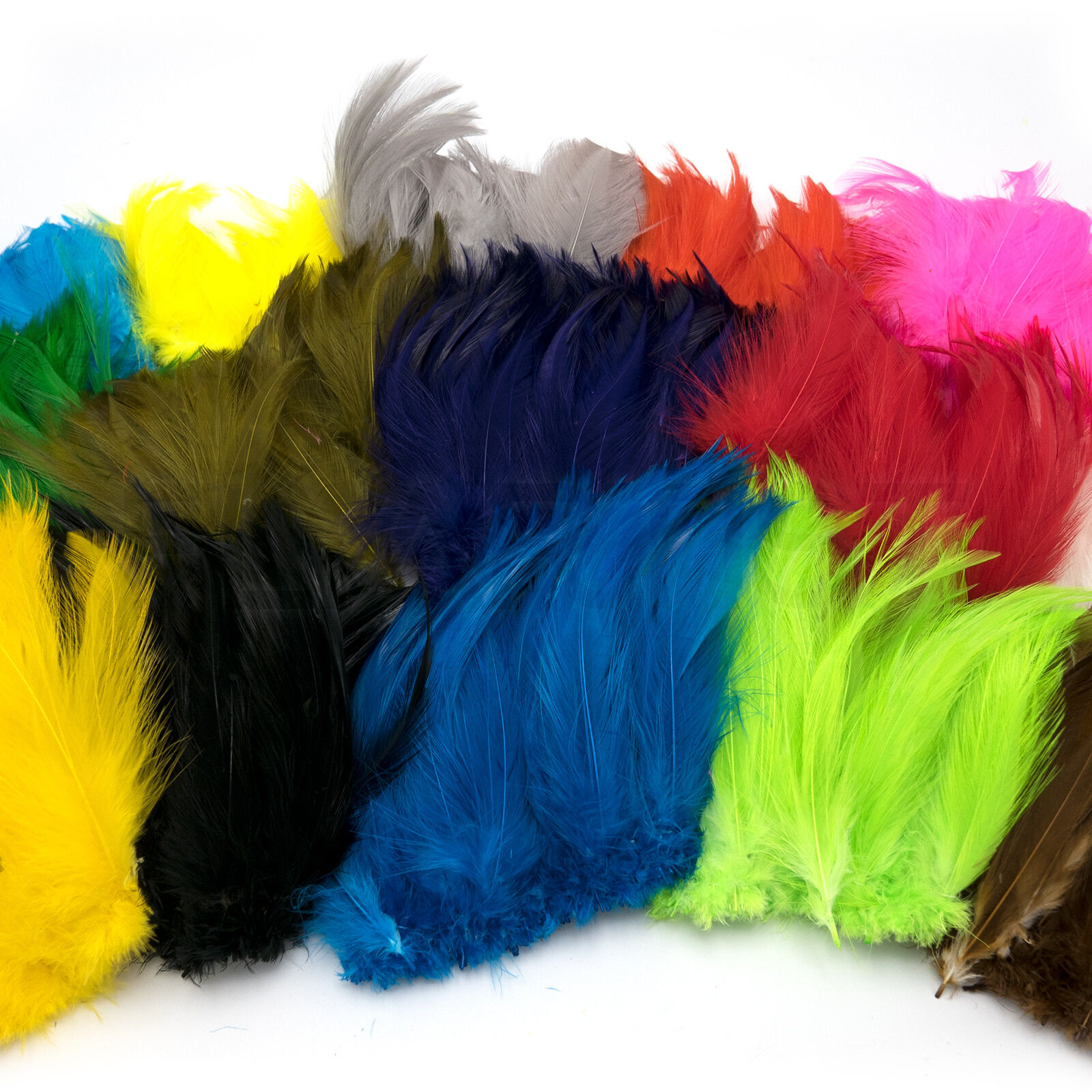 Saltwater Neck Hackle - Hareline 5-6" Strung Fly Tying Feathers 15+ Dyed Colors!