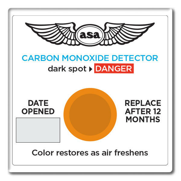 Asa Carbon Monoxide Detector - Aircraft Co Detector - Pilot Portable Asa-co-d