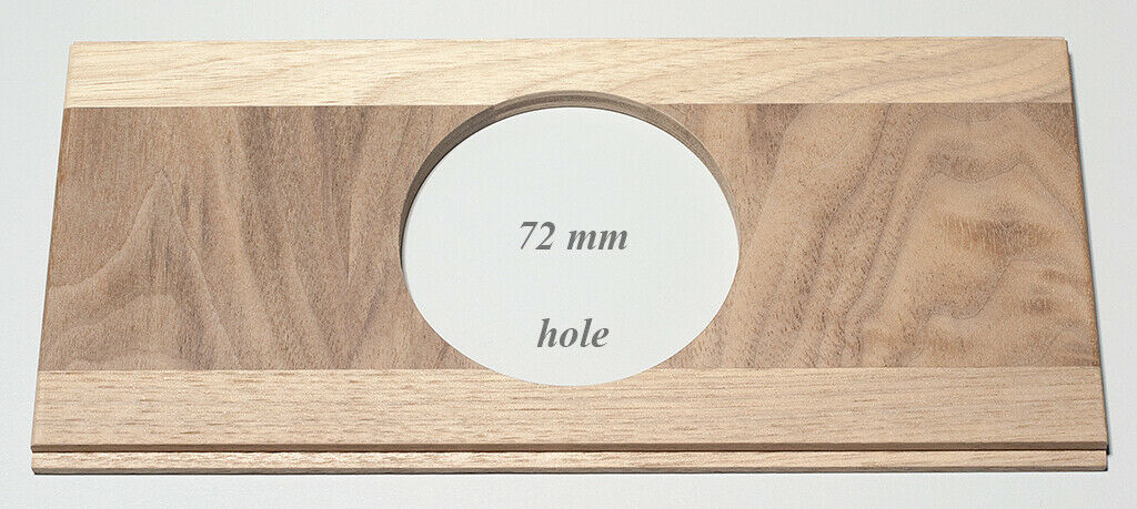 1 Lens Board 220 Mm X105 Mm For French 19th Century Camera, Made Of Solid Walnut