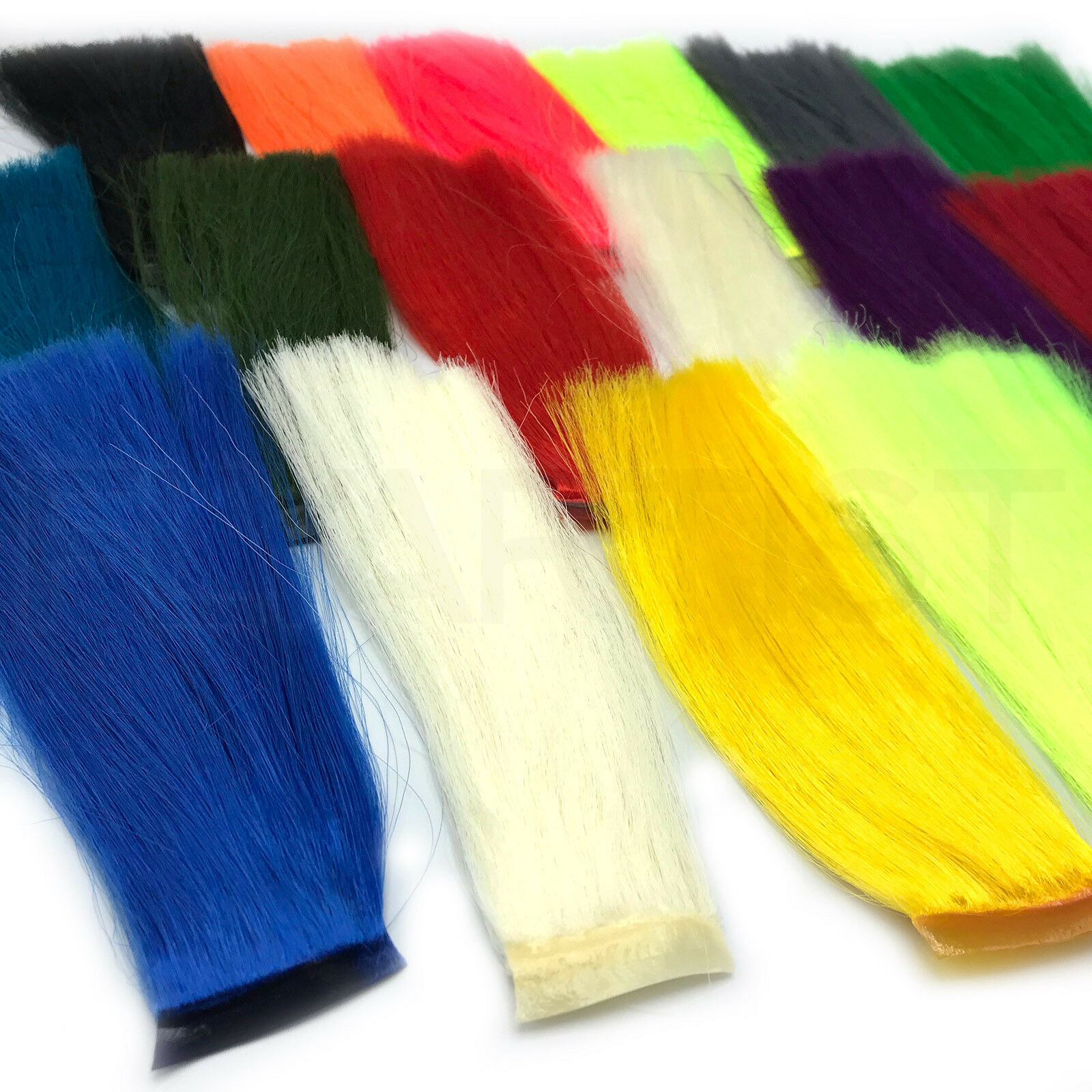 Fishair - Hareline Bucktail Substitute Fly Tying Synthetic Hair - 16 Colors New!