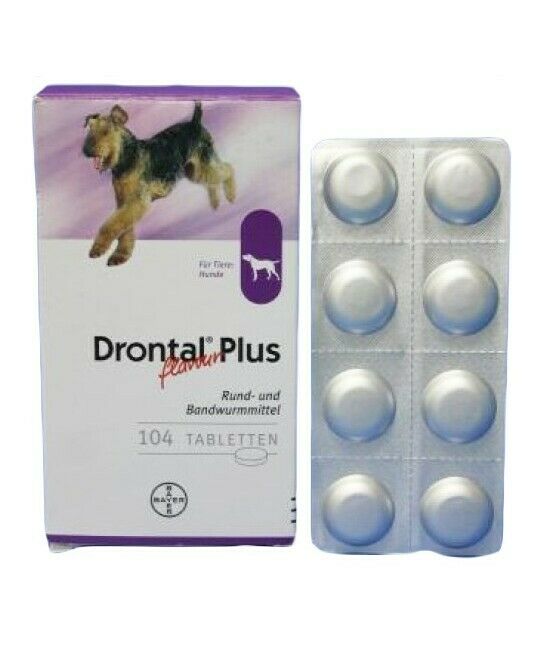 Plus Flavored Dewormer For Dogs & Puppies (8,16,24,32,48 Tablets) Usa Seller