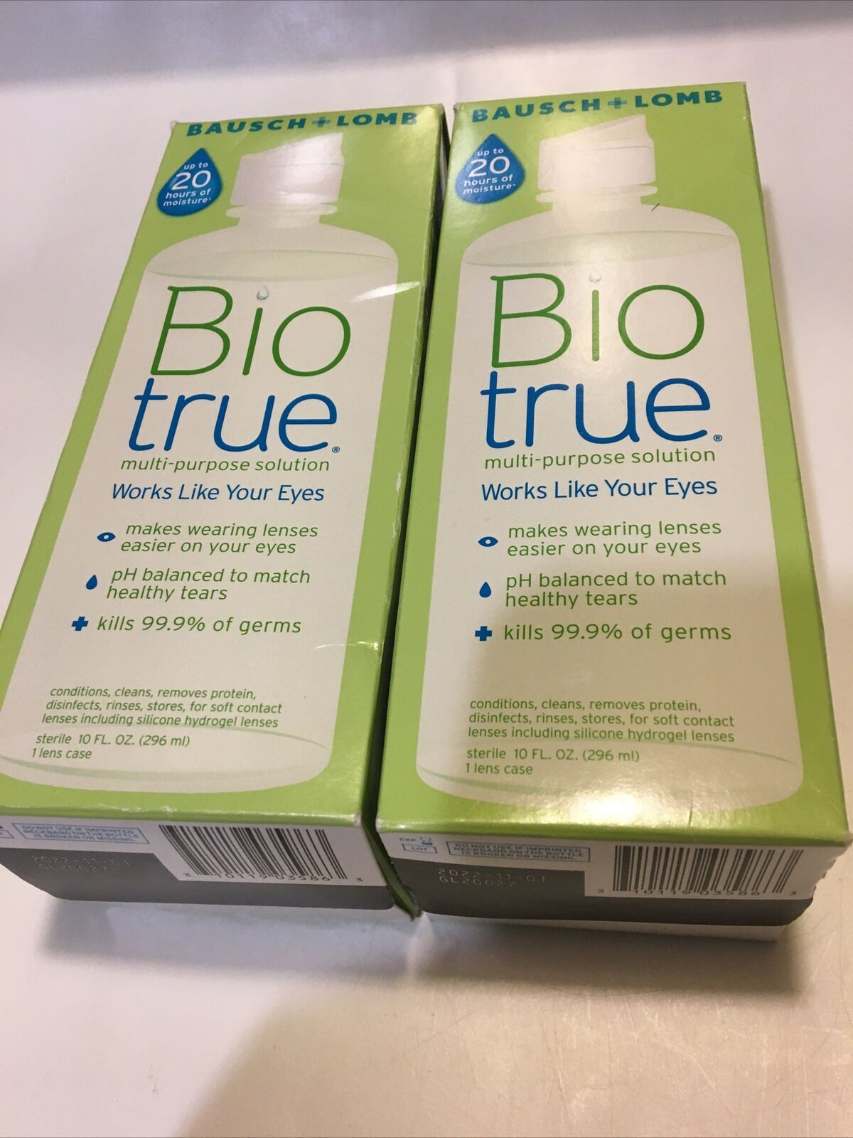 Bausch + Lomb Biotrue Multi-purpose Solution 10oz Exp 11/2022 ( Lot Of 2 ) New