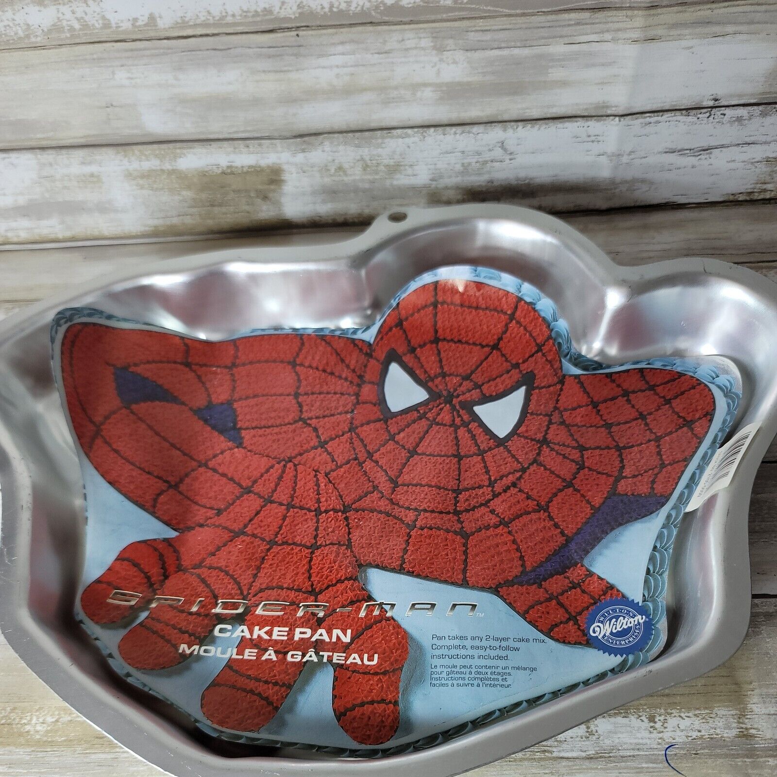 Wilton Spiderman Cake Pan Mold W/insert Instructions - 2002 Marvel