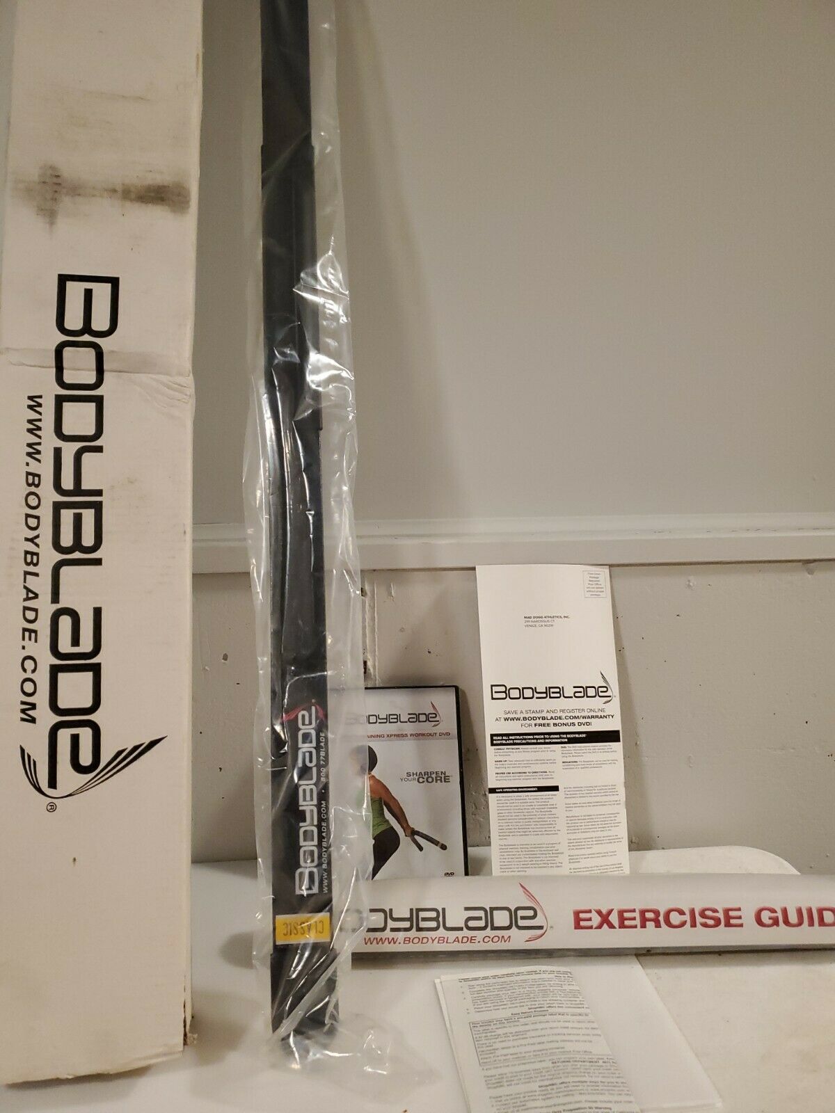 New Nos Bodyblade Classic 800 77 Blade, Work Out Chart Snd Sealed Dvd, All New