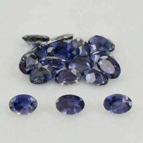 Sale!! Great Lot Natural Iolite 5x7 Mm Oval Faceted Cut Loose Gemstone
