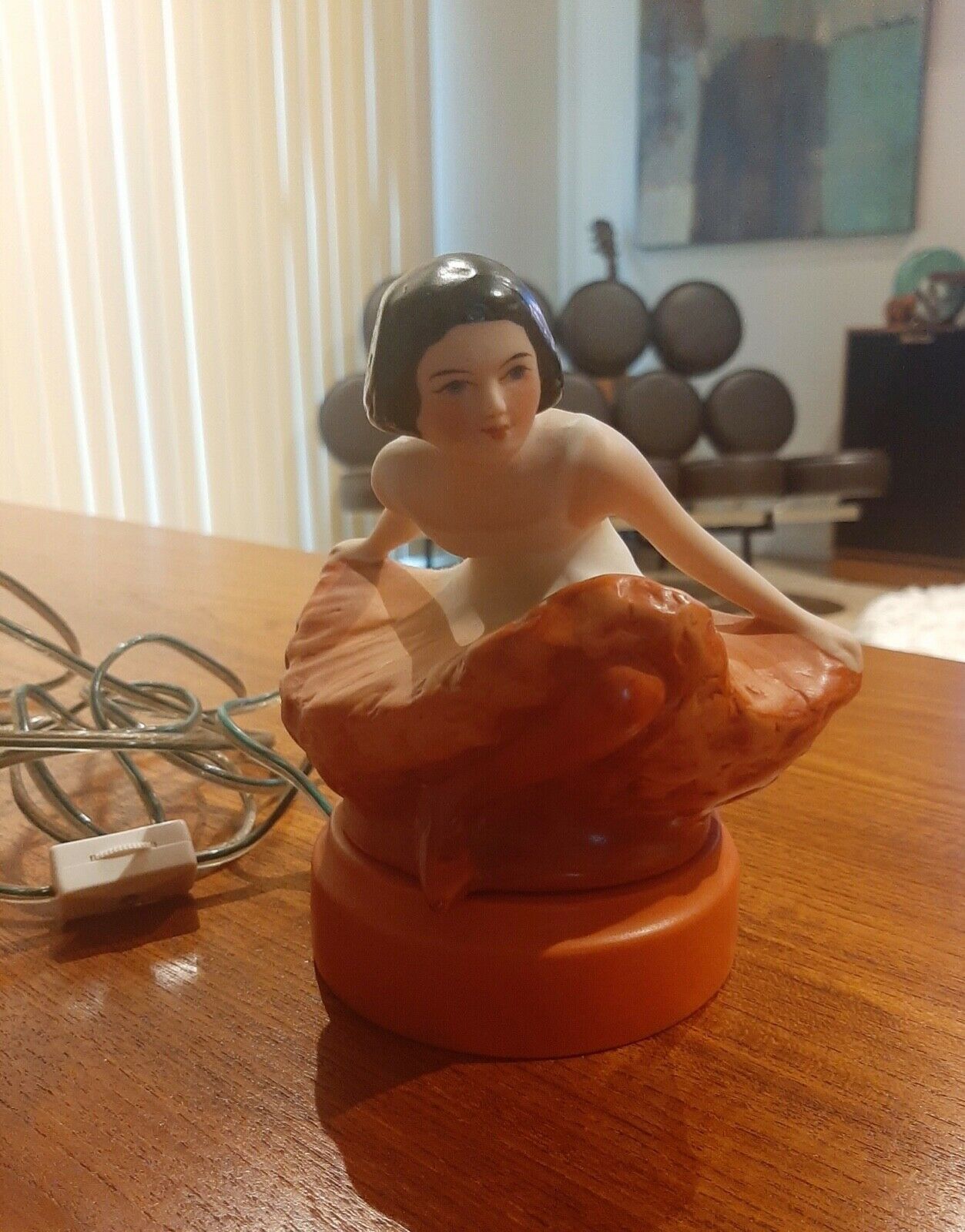 Fulper Pottery Figural Ballerina Art Deco Perfume Lamp - Mint