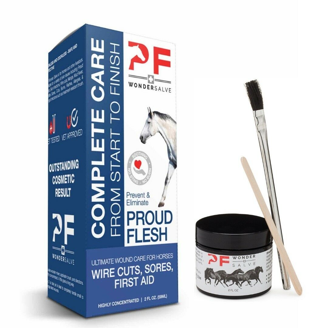 Pf Wonder Salve Proud Flesh Paste For Treatment Of Cuts, Sores & Hot Spots 2oz.