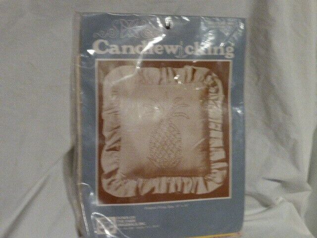 Vintage 1982 Down On The Farm Candlewicking Embroidery Kit Pineapple