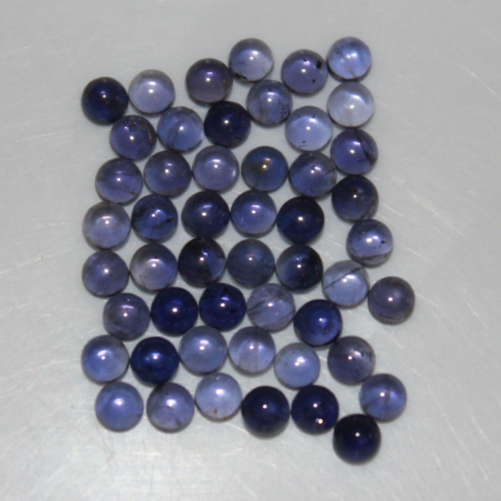 Iolite 3mm Cabochon Round Loose Gemstones With Multi-qty Discounts
