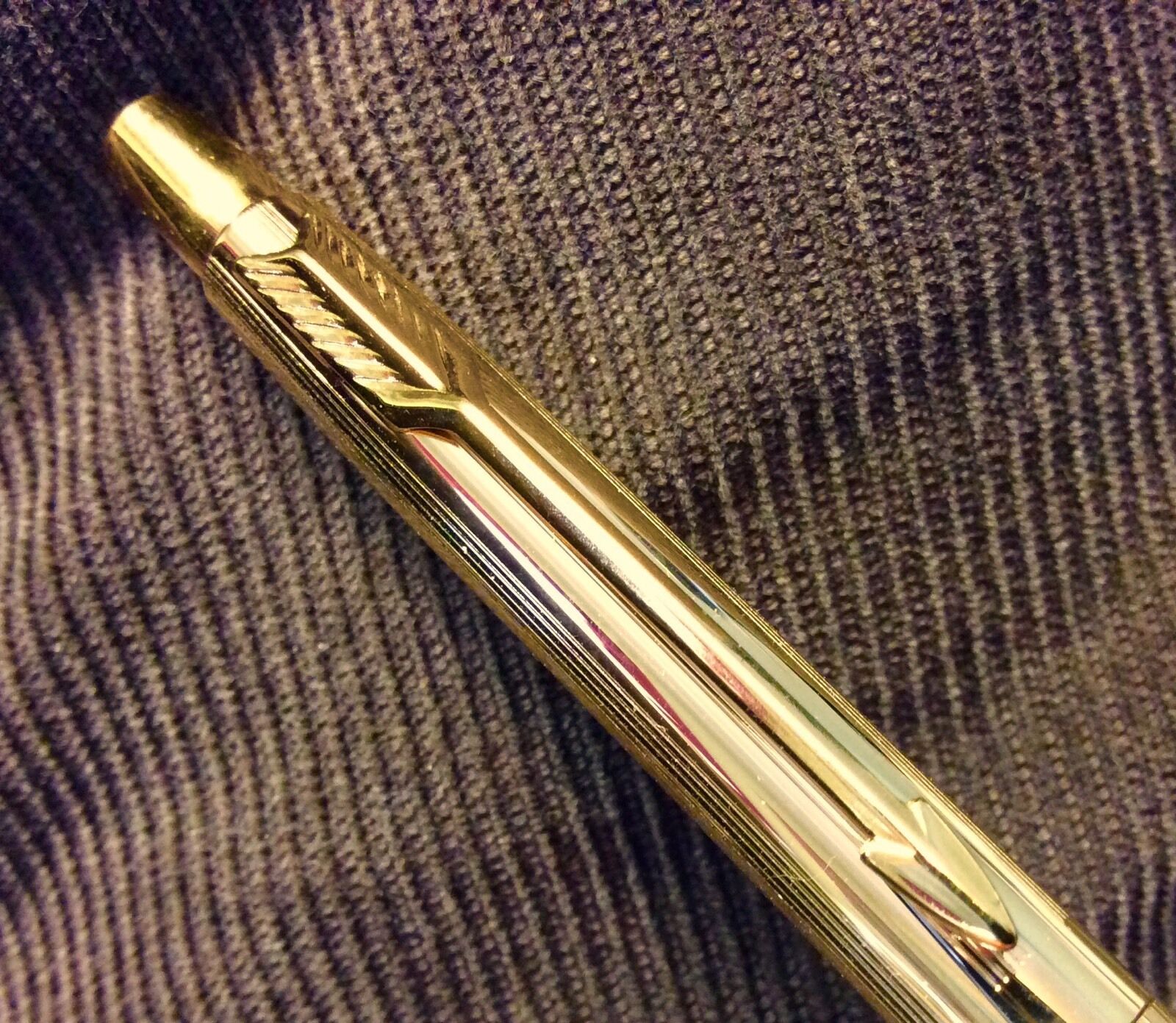 Parker 18k Heavy Gold Plate Classic Imperial Ballpoint Pen New Old Stock