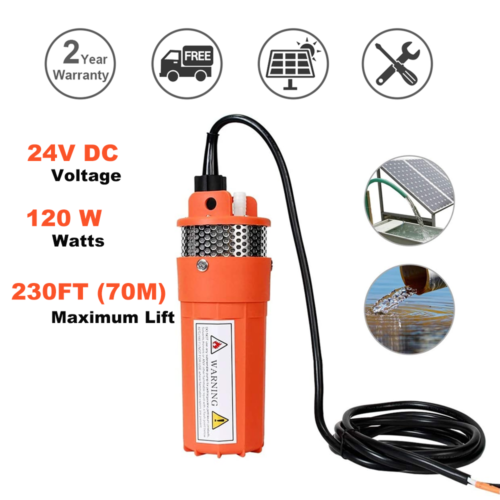 24v Farm & Ranch Submersible Deep Solar Well Water Pump For Watering Irrigation