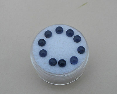 10 Iolite Round Cabochon Loose Natural Gems 4mm Each